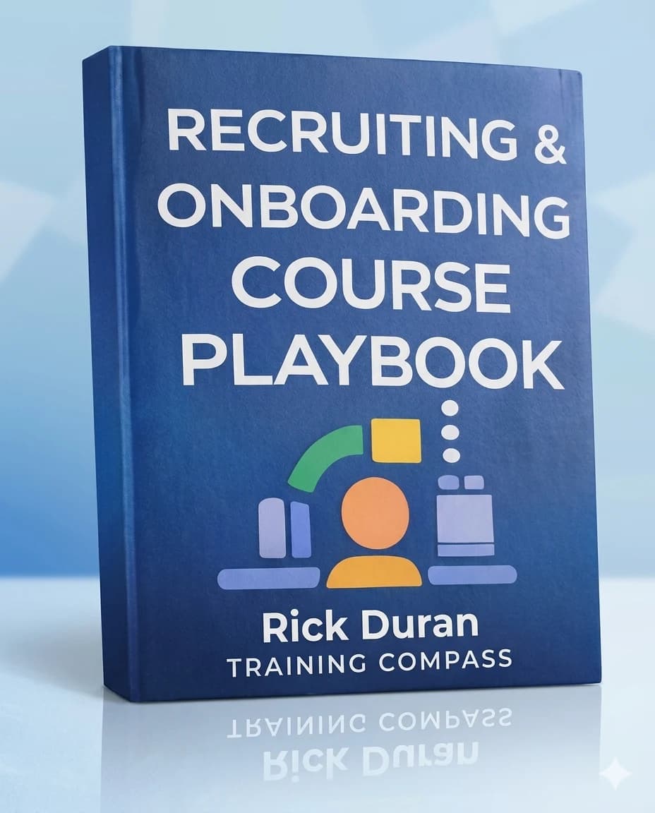 Recruiting and onboarding course playbook book cover